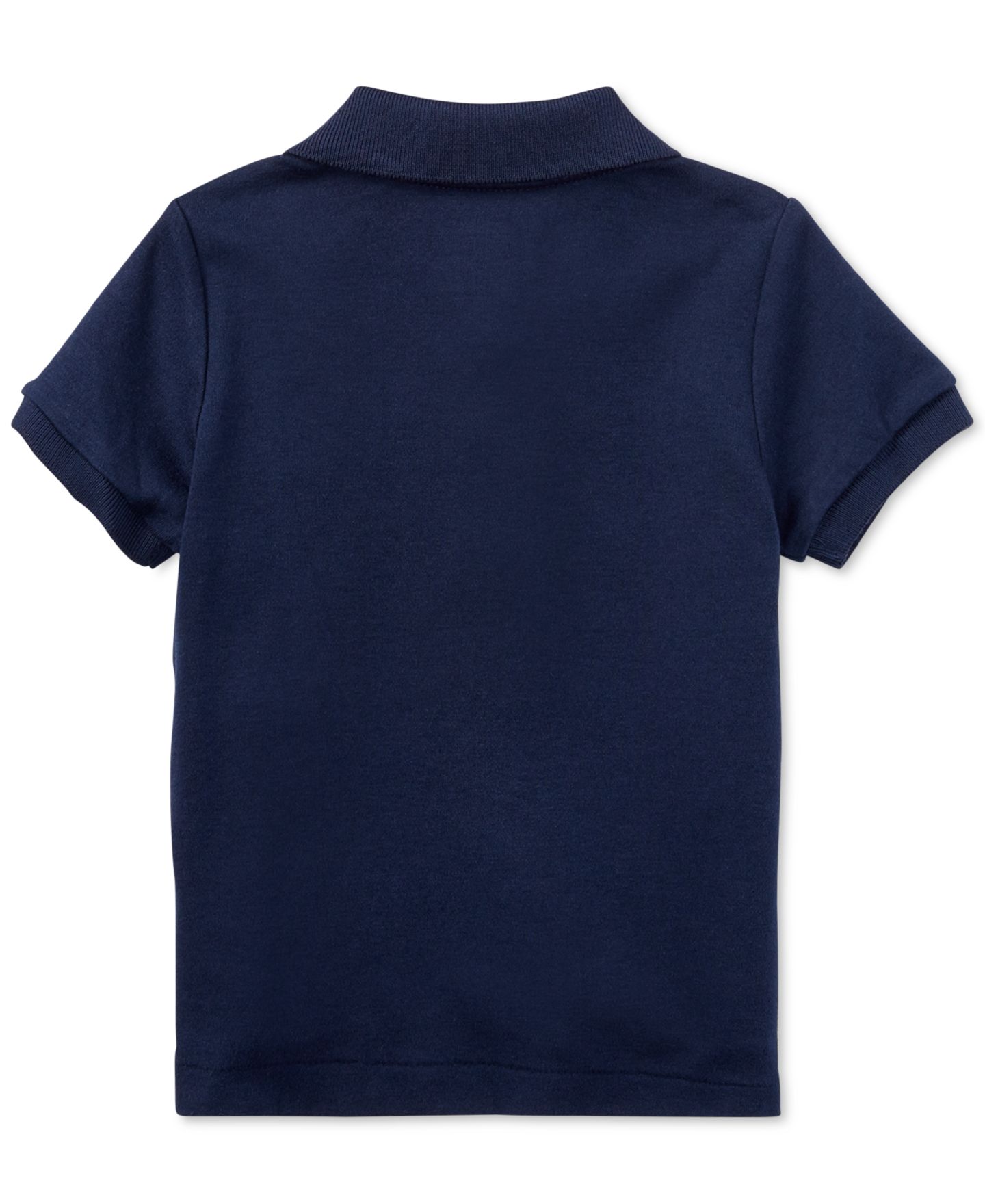 Рубашка Polo Ralph Lauren Cotton Polo Short Sleeved Shirt для мальчиков-малышей, цвет: Тёмно-синий — фото 2