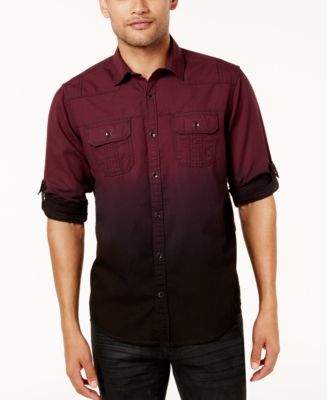 INC International Concepts I.N.C. Men's Ombré Shirt, Created for