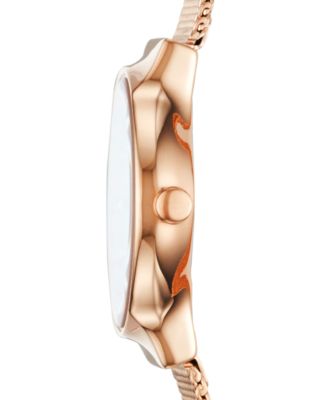 Women's Freja Rose Gold-Tone Stainless Steel Mesh Bracelet Watch 26mm