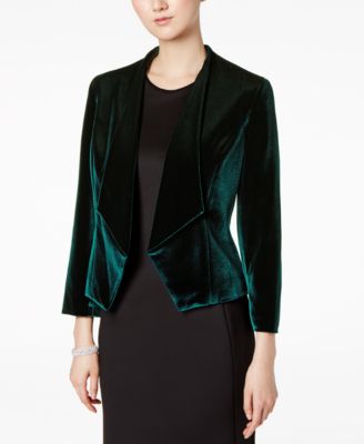 Nine West - Velvet Kiss-Front Blazer