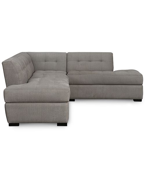Furniture Roxanne II Performance Fabric 4Pc. Modular Sofa with Double