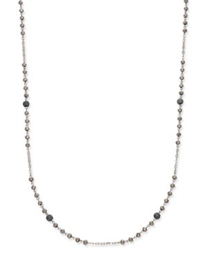 Inc Two-Tone Pave Beaded Station Necklace Created for Macy's