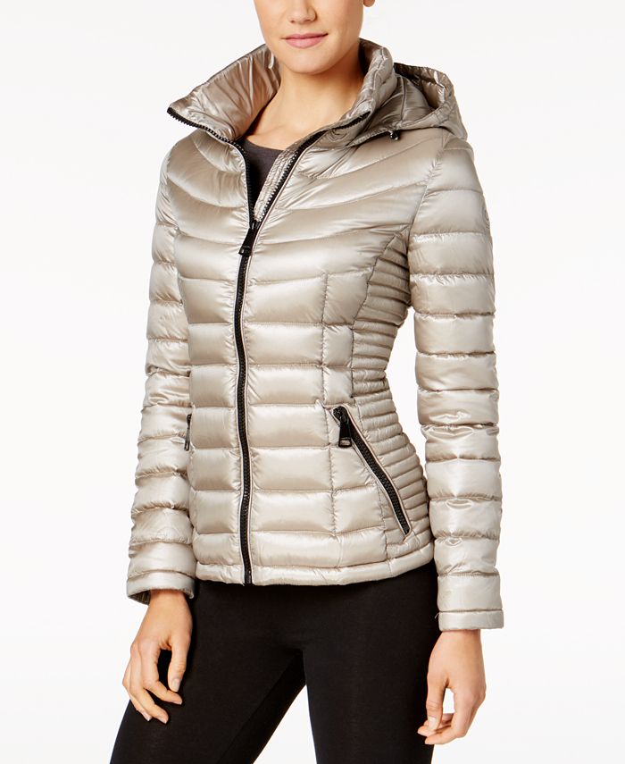 Calvin Klein Packable Hooded Puffer Coat, Created for Macy's & Reviews -  Coats & Jackets - Women - Macy's