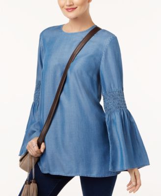 michael kors bell sleeve top