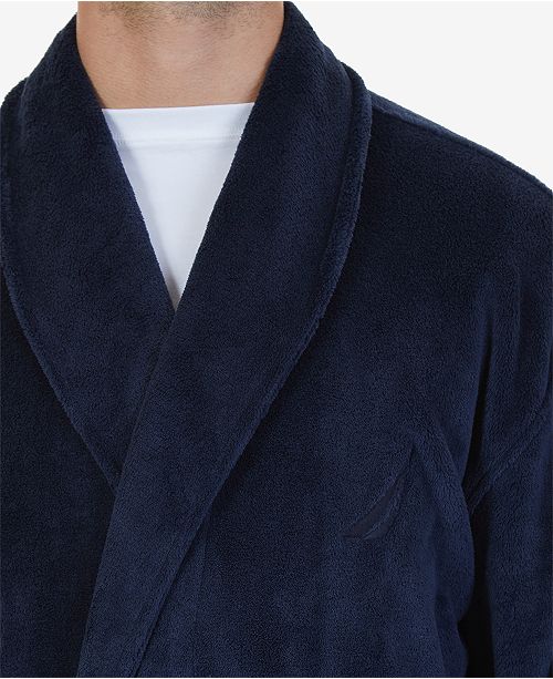 Nautica Men's Plush Robe & Reviews Pajamas, Lounge & Sleepwear Men