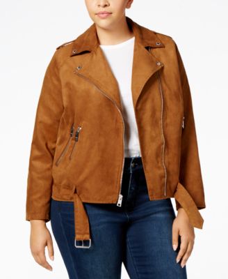 levi's faux suede moto jacket