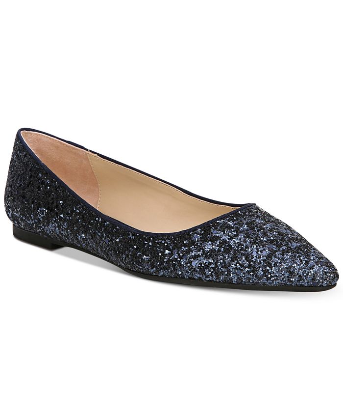 Circus by Sam Edelman Ryane Glittered Pointy-Toe Flats - Macy's