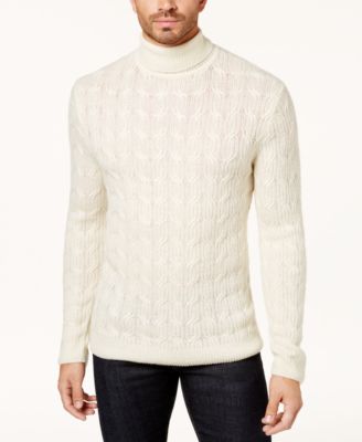Tasso Elba - Men's Turtleneck Cable Sweater