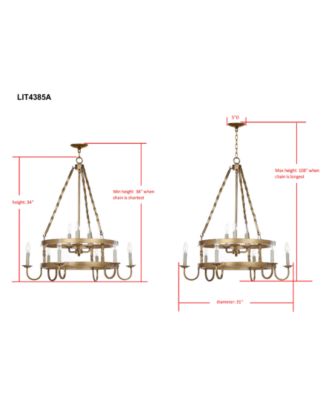 Crowley Adjustable Chandelier
