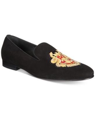 Roberto Cavalli Men's Embroidered Crest Loafers - Macy's