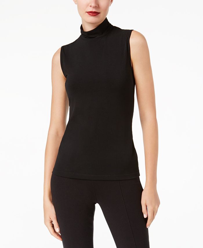 knit mock neck top