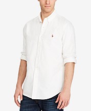 In partner blouse Polo Ralph Lauren White Mens Casual Button Down Shirts & Sports Shirts -  Macy's