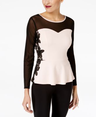 thalia sodi peplum top