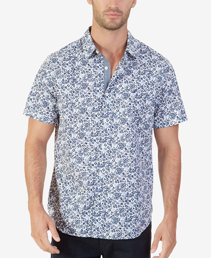 Nautica Men's Classic-Fit Floral-Print Shirt & Reviews - Casual Button ...
