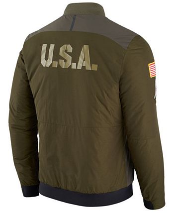 Nike Men's Pittsburgh Steelers Salute To Service Bomber Jacket - Macy's