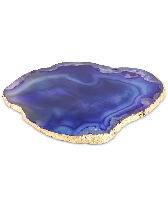 Sottobicchieri In Marmo Thirstystone: Set Da 4 Rotondi Con Bordi Oro, Eleganza Lusso Per La Casa. Proteggono Dal Calore, Antiscivolo, Con Fondo In Feltro. Misura 10,2 Cm.