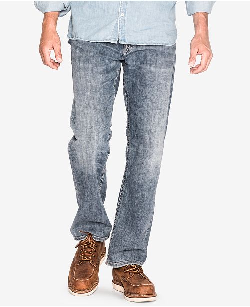 Silver Jeans Co. Men's Zac Relaxed-Fit Jeans Blue Size 34X34