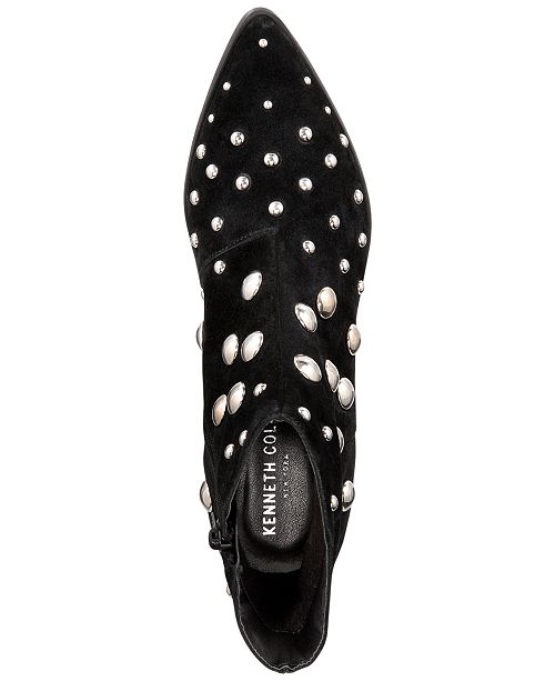 Kenneth Cole New York Women's Barston Embellished Suede Pointed Toe ...