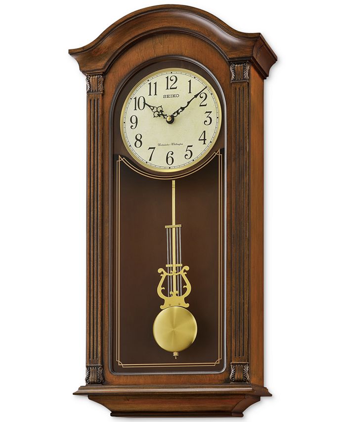 Seiko Traditional Classics Wooden Pendulum Wall Clock Macy's