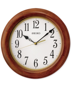 UPC 029665163134 product image for Seiko Wooden Wall Clock | upcitemdb.com