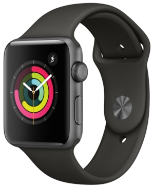 UPC 190198624796 product image for Apple Watch Series 3 Gps, 42mm Space Gray Aluminum Case with Gray Sport Band | upcitemdb.com