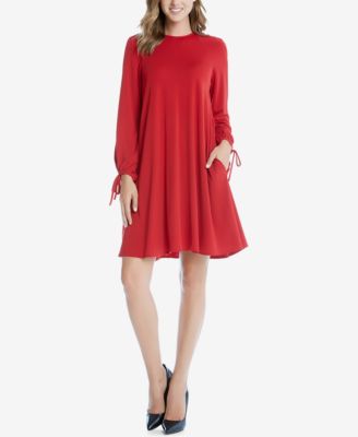 chinese dress ladies Feeling Cute Long Sleeve Shift Dress- Magenta main image 0