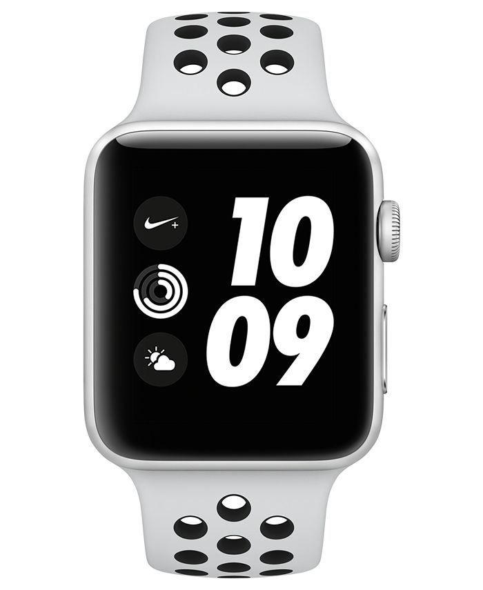 Apple Watch Nike+ (GPS), 42mm Silver Aluminum Case with Pure Platinum ...