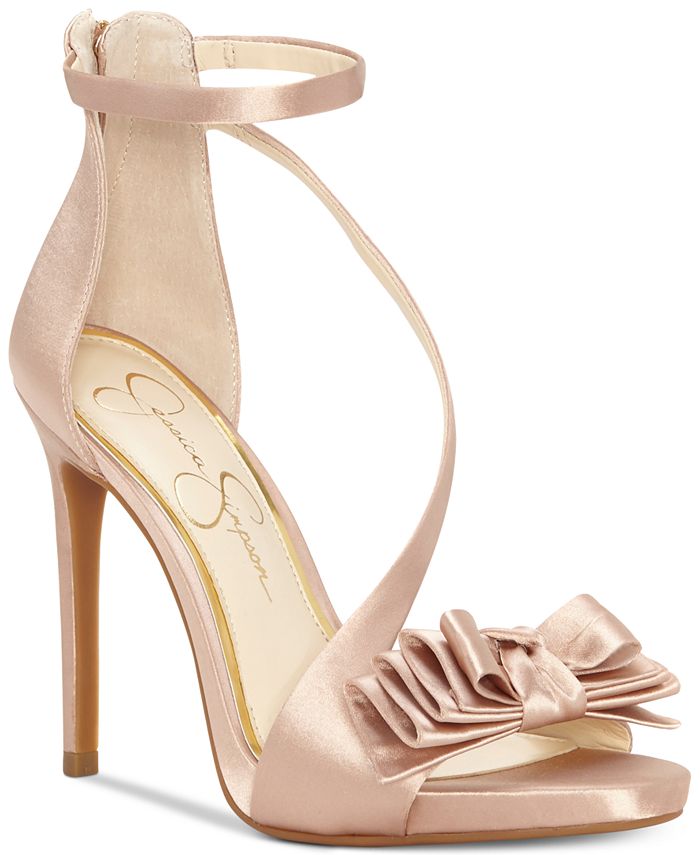 Jessica Simpson Remyia Satin Dress Sandals - Macy's
