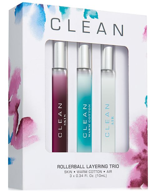 CLEAN Fragrance 3Pc. Rollerball Set & Reviews Beauty Gift Sets