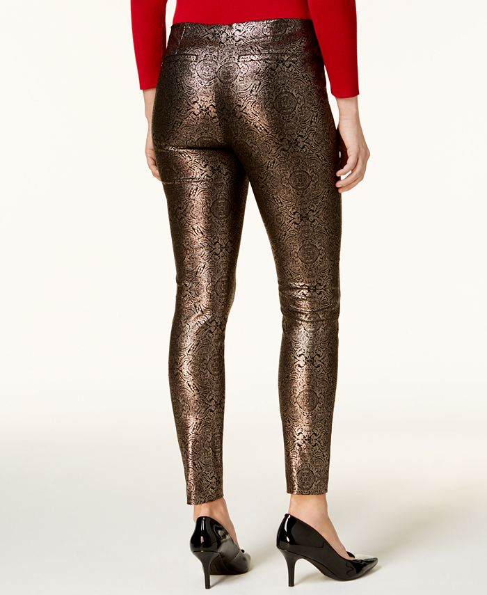 Alfani Petite Metallic Skinny Pants, Created for Macy's - Macy's