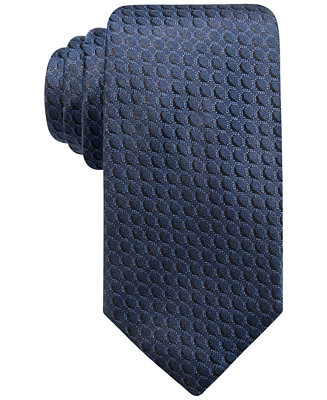 Alfani Men's Geometric Silk Slim Tie, Created for Macy's - Macy's