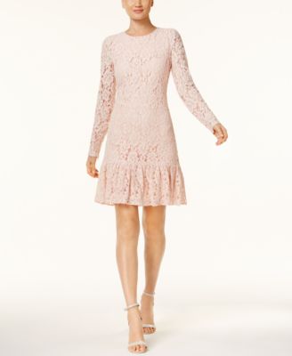 macy's calvin klein lace dress