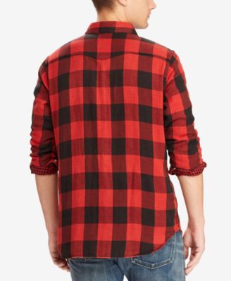 ralph lauren red flannel shirt