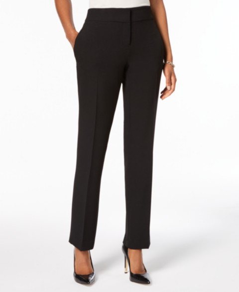 Женские брюки Kasper Women's Ava Straight-Leg Stretch Crepe Pant, Regular & Petite