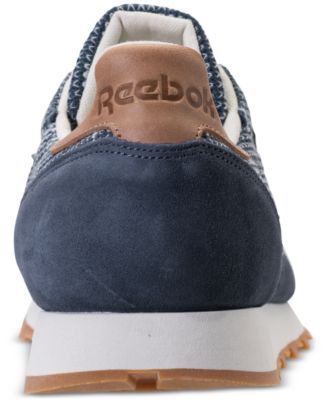 Reebok Men's Classic Leather EBK Casual Sneakers from Finish Line