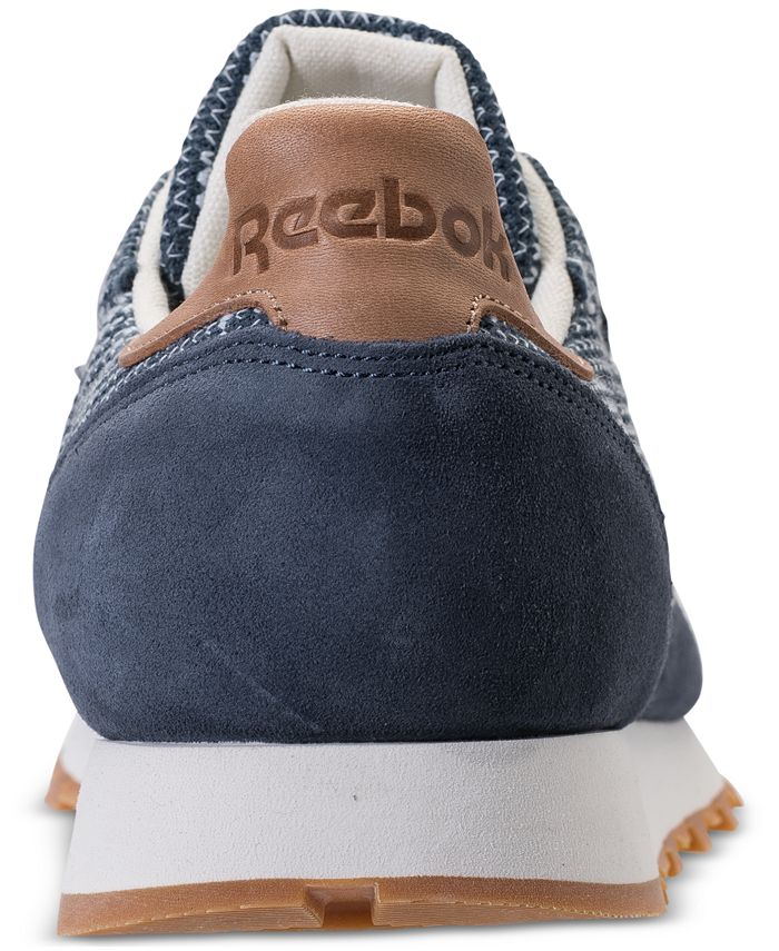 Reebok Men's Classic Leather EBK Casual Sneakers from Finish Line Macy's