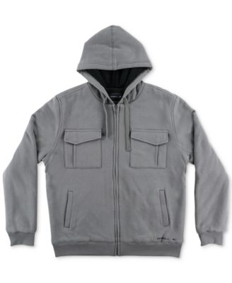 mens fleece lined hoody