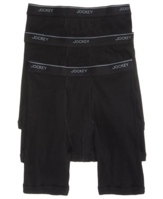 Jockey - Men's 3-Pk. Cotton Midway Boxer Briefs