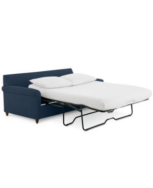 FURNITURE LIDIA 82" FABRIC 2-PC. CHAISE SECTIONAL QUEEN SLEEPER SOFA WITH STORAGE OTTOMAN