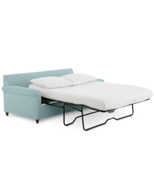 FURNITURE LIDIA 82" FABRIC 2-PC. CHAISE SECTIONAL QUEEN SLEEPER SOFA WITH STORAGE OTTOMAN