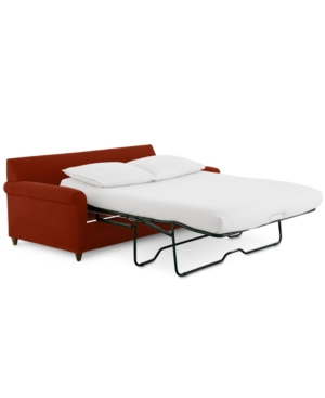 FURNITURE LIDIA 82" FABRIC 2-PC. CHAISE SECTIONAL QUEEN SLEEPER SOFA WITH STORAGE OTTOMAN