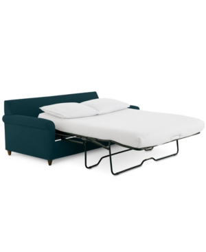 FURNITURE LIDIA 82" FABRIC 2-PC. CHAISE SECTIONAL QUEEN SLEEPER SOFA WITH STORAGE OTTOMAN