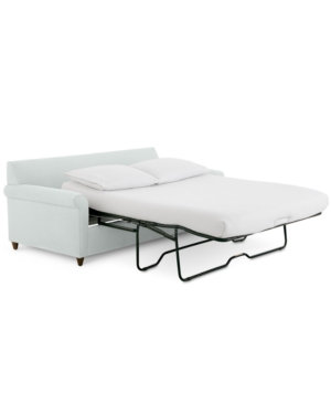 FURNITURE LIDIA 82" FABRIC 2-PC. CHAISE SECTIONAL QUEEN SLEEPER SOFA WITH STORAGE OTTOMAN