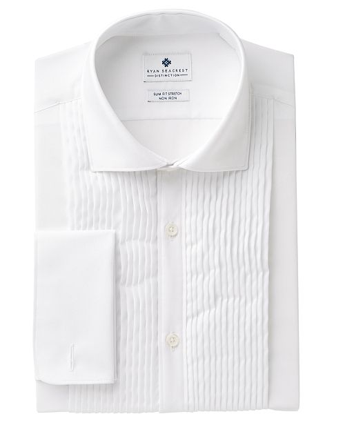 Ryan Seacrest Distinction Men S Slim Fit Stretch Non Iron White