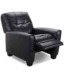 Kaleb Tufted Leather Recliner, Created for Macy's