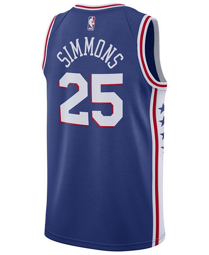 Nike Men's Ben Simmons Philadelphia 76ers Icon Swingman Jersey - Macy's