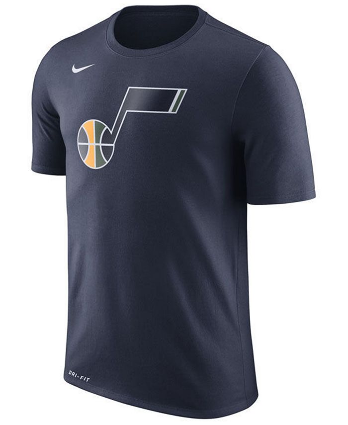 Nike Men's Utah Jazz Dri-FIT Cotton Logo T-Shirt & Reviews - Sports Fan ...