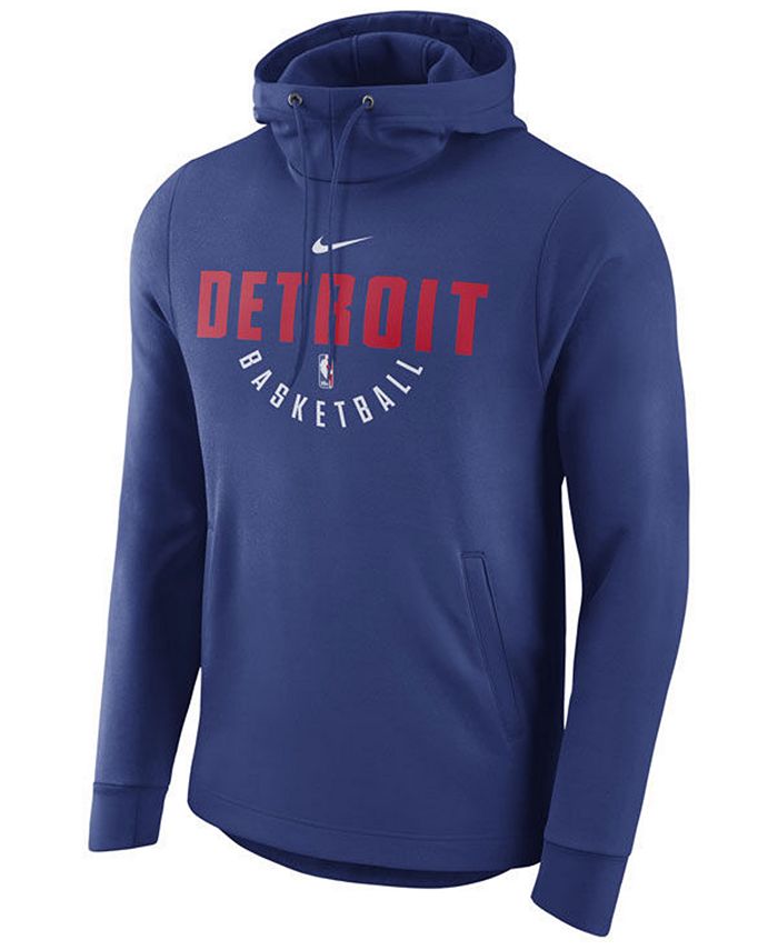 Nike Men's Detroit Pistons Practice Therma Hoodie Macy's