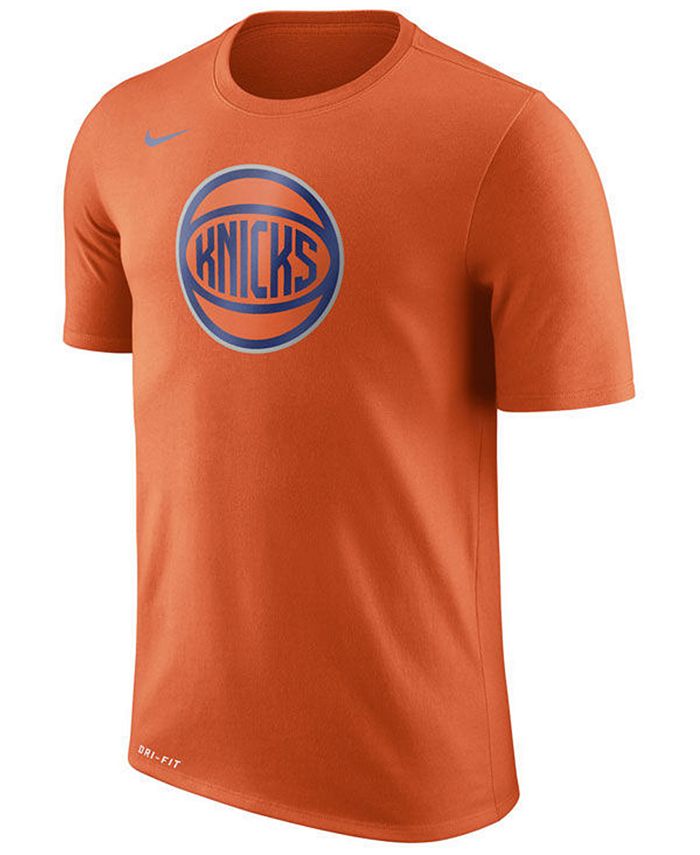 Nike Men's New York Knicks Dri-FIT Cotton Logo T-Shirt - Macy's