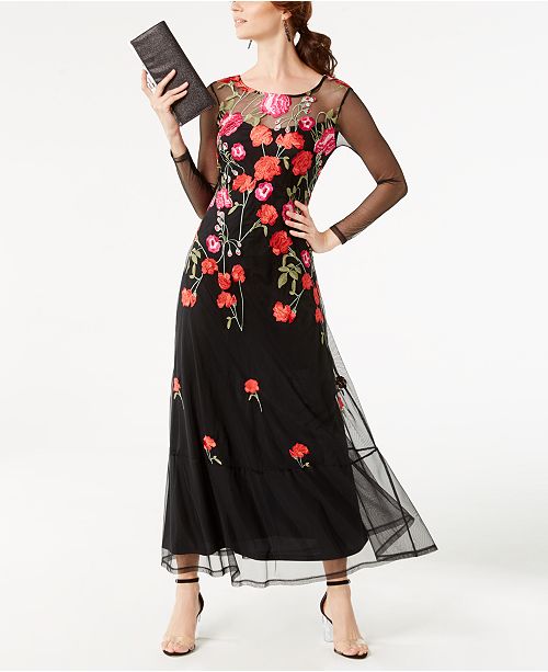INC International Concepts I.N.C. Petite Embroidered Maxi Dress, Created for Macy&#39;s - Dresses ...